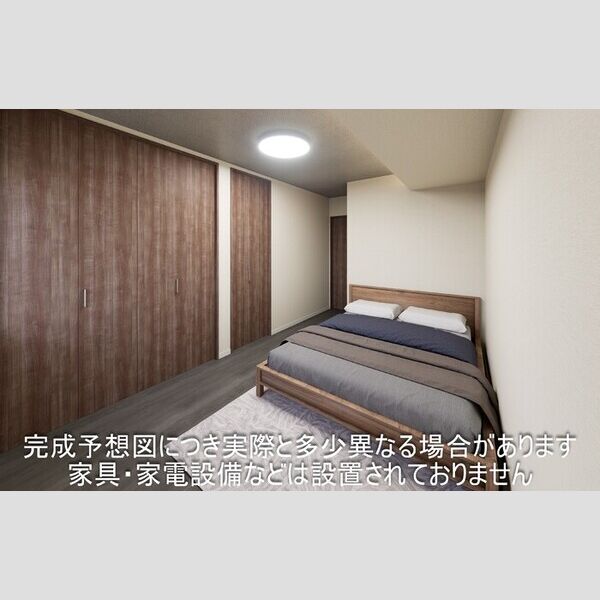 オリエンタルドエル　Ⅰ203号室 完成予想図につき実際と多少異なる場合がございます。家具・家電設備などは設置されておりません。