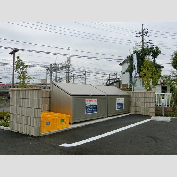 SPIRAL TOWN105号室 入居者専用ゴミ置き場(ゴミ出しは、日野市のルールを守って下さい♪)