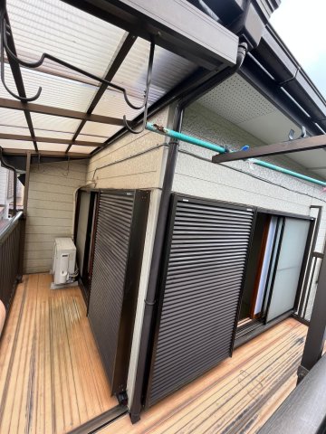 ふじみ野市大井中央戸建 屋根付きで十分な広さの2面バルコニー