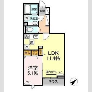 ノーブル・ルミナス笹塚103号室 間取