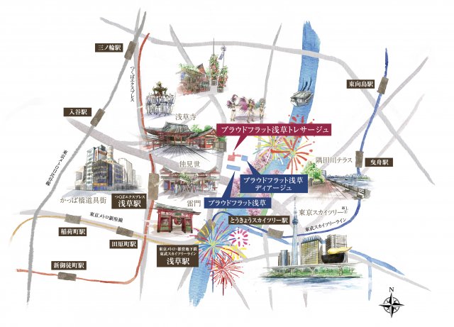 プラウドフラット浅草トレサージュ407号室 その他