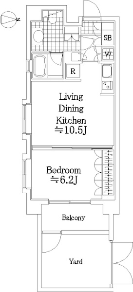日神デュオステージ杉並井荻106号室 間取