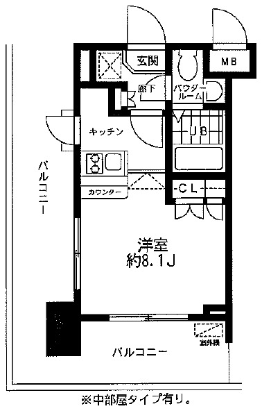レジディア大森東4階 間取