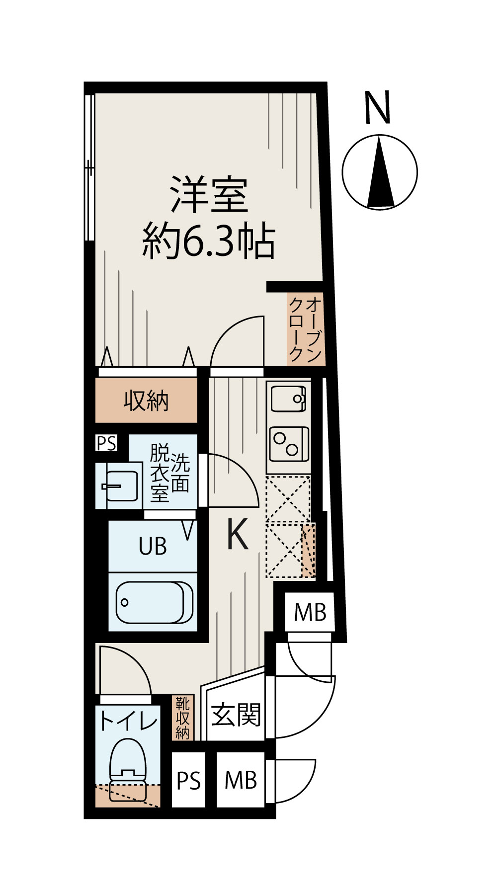 Villa Arpeggio401号室 間取