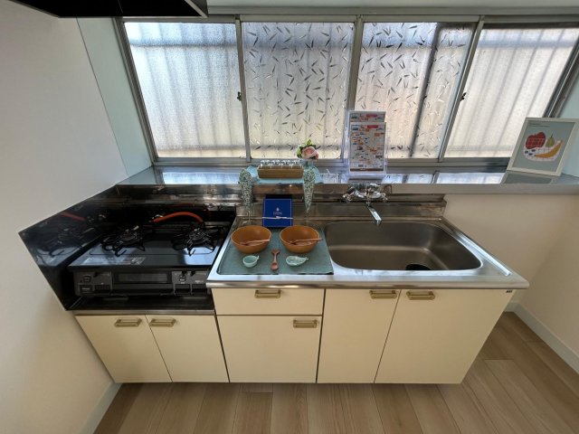空色のアンソレイユ 2口ガスコンロを新設♪料理が楽しめますね！