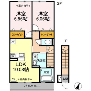 ミオ　カーム202号室 間取
