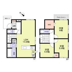 市川市大洲3丁目戸建貸家A号室 間取