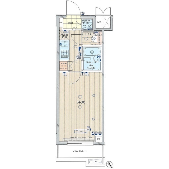 ルーブル上池台弐番館302号室 間取り