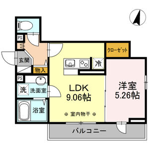 さくらパークハイツ202号室 間取