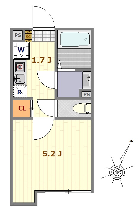 ヴァンガードハイツ東村山3階 間取