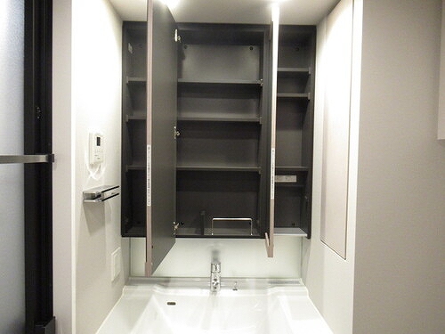 プラウドシティ武蔵浦和ステーションアリーナ18階 洗面台収納