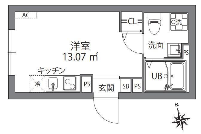 グレンジフォード高円寺南1階 間取り図