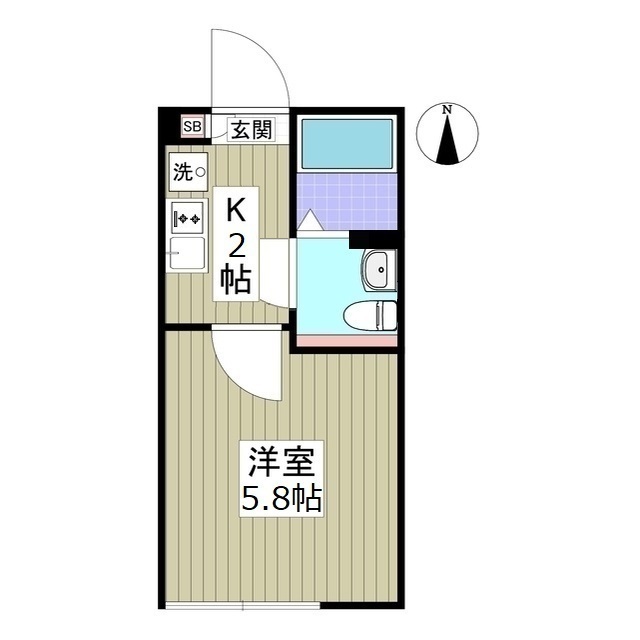アザーレ・ターコイズ105号室 間取