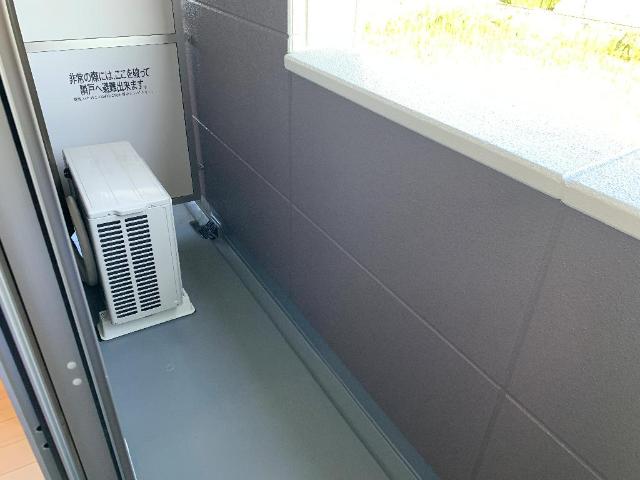 （仮称）小田原市扇町アパート新築工事203号室 ベランダ（イメージ）