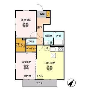 ラ・レアール・パス103号室 間取