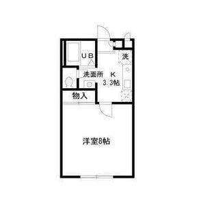 シャラ八景館ウエスト105号室 間取