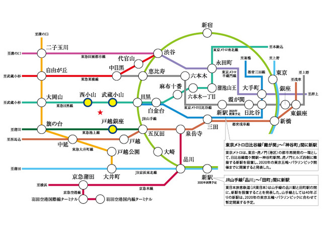 ガーラ・ヴィスタ武蔵小山3階 路線図都/心部へも快適にアクセス♪