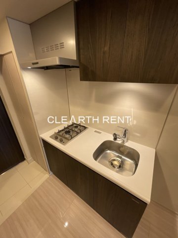 コンシェリア門前仲町 ＡＱＵＡ ＶＥＲＴ1階 調理も捗るガス2口システムキッチン