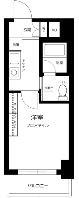 Ｓ・フラット吉祥寺1階 間取