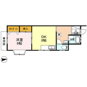 TN港南台101号室 間取