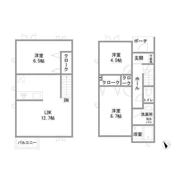 ソレイユ深沢B号室 間取