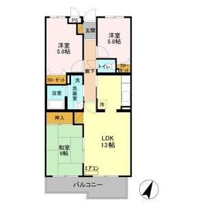 エムズ・アーク　A棟104号室 間取