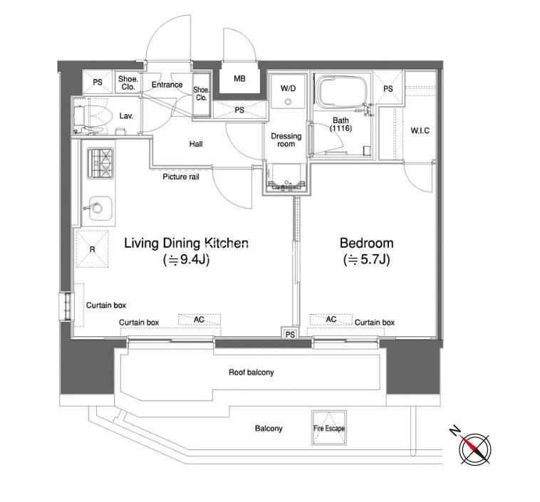 カスタリア大森Ⅱ11階 間取