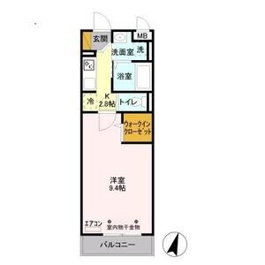 エスポワール八汐308号室 間取
