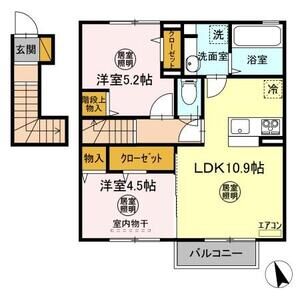 del sol 結城202号室 間取