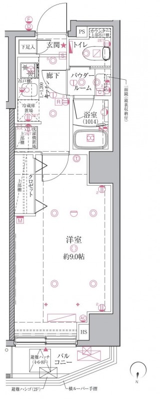 クレイシアIDZ芦花公園7階 間取
