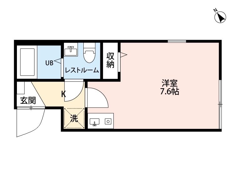 アルファキューブ上十条4階 間取