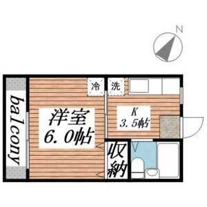 メゾン秋山A棟0203号室 間取