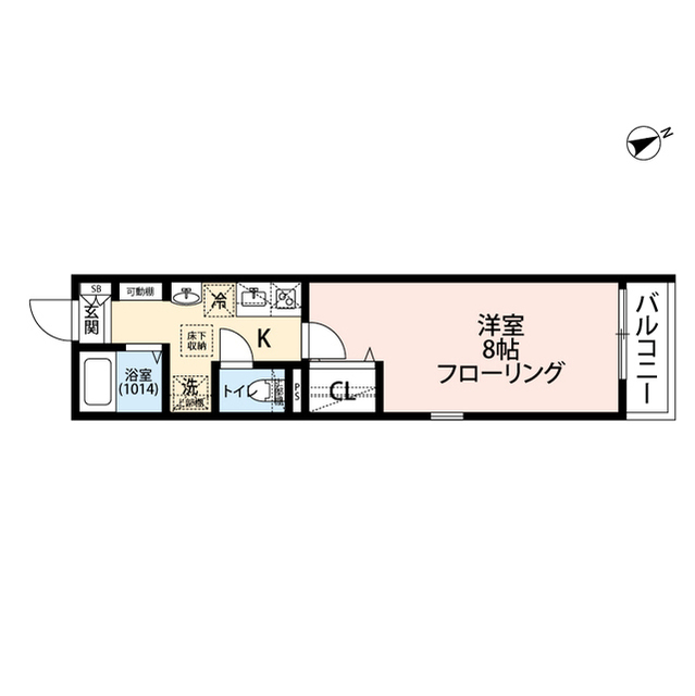 エクセラン馬橋north101号室 間取