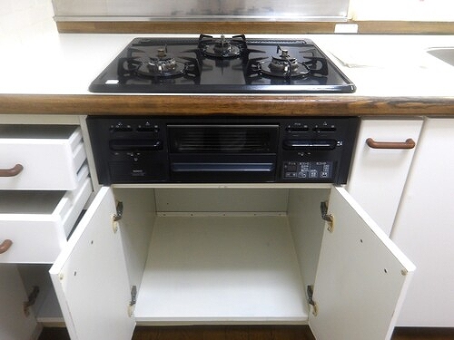 モアコート和光2階 ３口ガスコンロ　※前回募集時2025年9月の写真