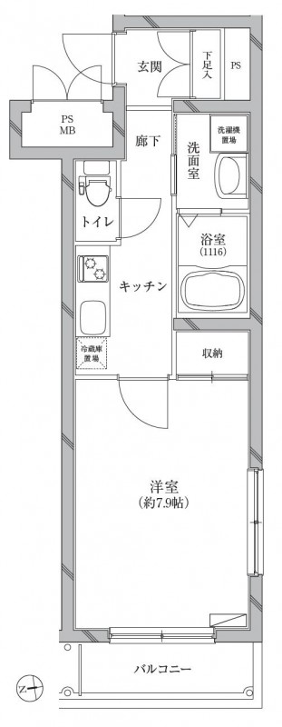 リクレイシア富士見台1階 間取