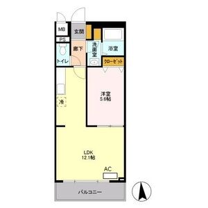 Sun Park City 東日暮里203号室 間取