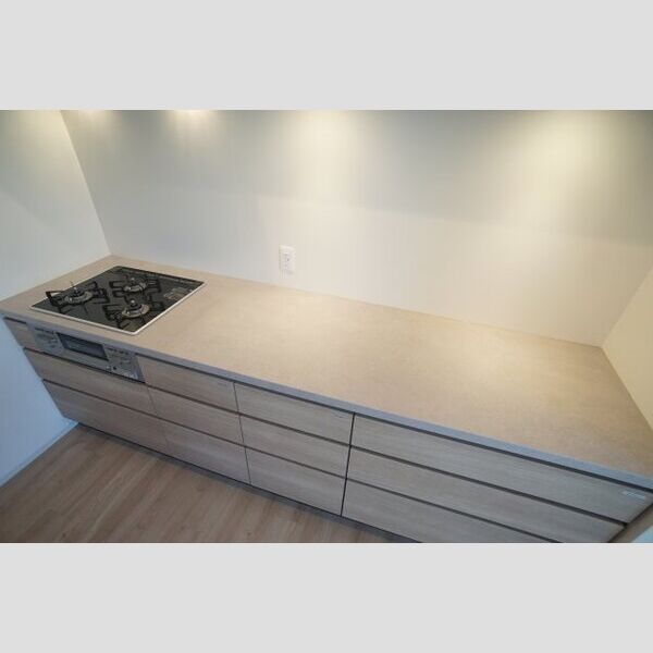 プライムメゾン亀戸202号室 カウンター台は小物家電を置く際に便利です