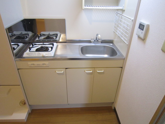 ルミエール湘南 ガスコンロ1口キッチンです。