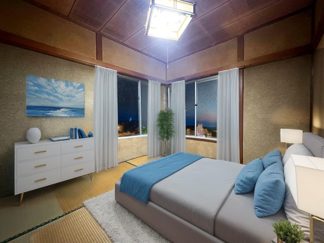 長淵A棟 和室も家具コーディネートで！