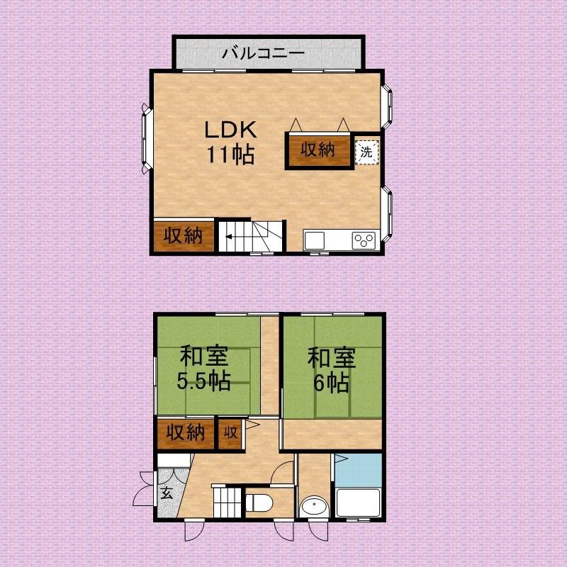 宮崎宅貸家 間取