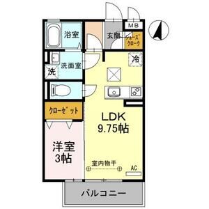 カンピエーレ106号室 間取