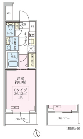 アイル グランデ川口107号室 間取