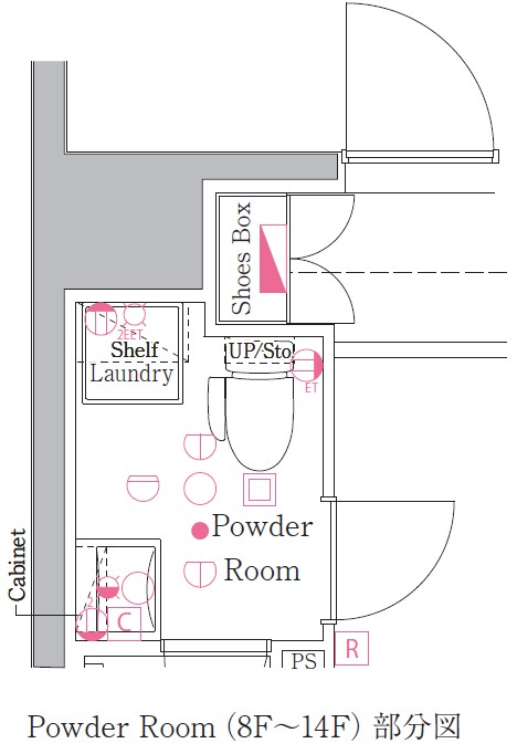 GENOVIA川崎Ⅲ0801号室 区画図