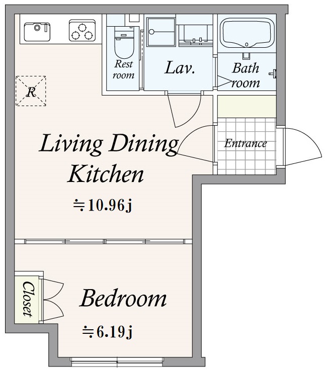 ＧＲＡＮ ＰＡＳＥＯ芝公園1階 間取