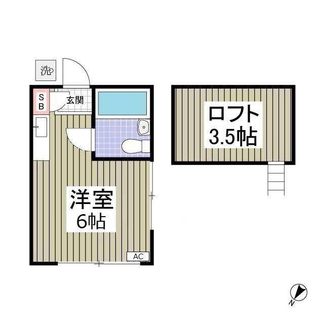 スマイルハウス第6205号室 間取