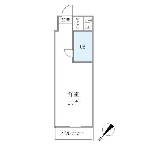 タウンハイツ銀座4階 間取