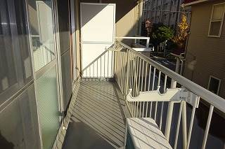 カーサハシモト2階 南向き広々バルコニー