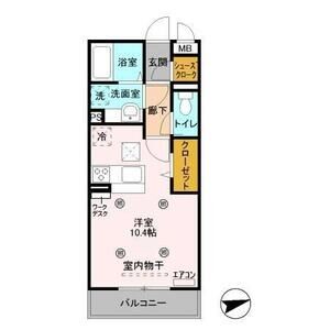 Arcobaleno105号室 間取