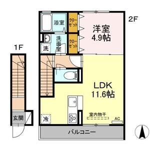 アビテ西新小岩Ⅱ202号室 間取