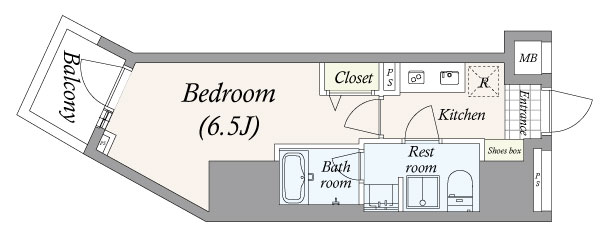 Ｖａｌｏｒｅ Ｎｉｓｈｉｓｕｇａｍｏ7階 間取
